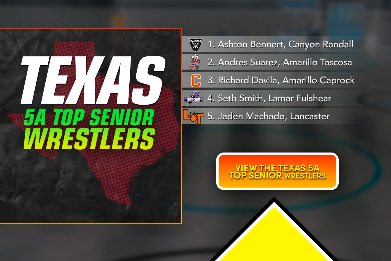 Texas 5A Boys Top Senior Wrestlers Texas Wrestling