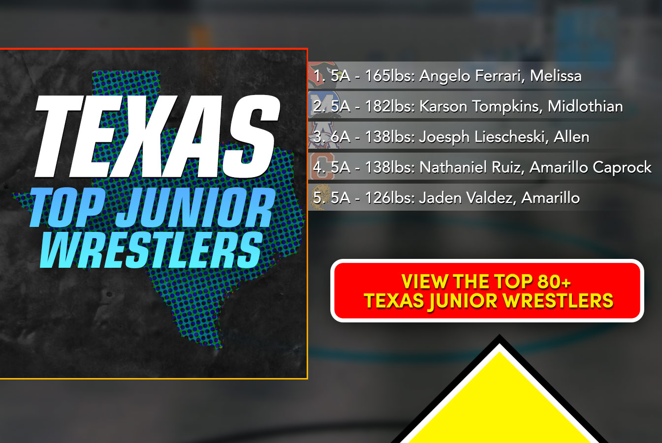 Texas Top Junior Wrestlers (Top 80+) Texas Wrestling