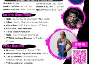 World Champion & Olympic Wrestler, Jacarra Winchester, Live in Carrollton, Texas