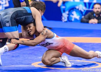 Jasmine Robinson. u23 silver medalist. Photo via USA Wrestling
