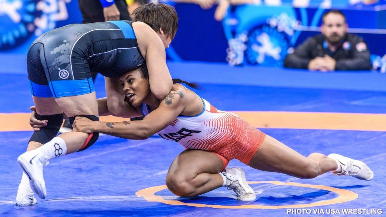 Jasmine Robinson. u23 silver medalist. Photo via USA Wrestling