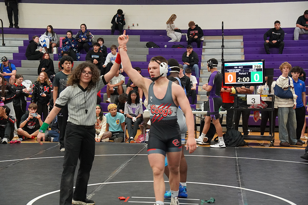Calel Johnson of Comal Canyon, 175 lb champ