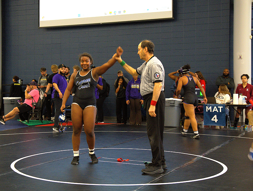 170 lb. champion Gabrielle Moore, Cypress Creek