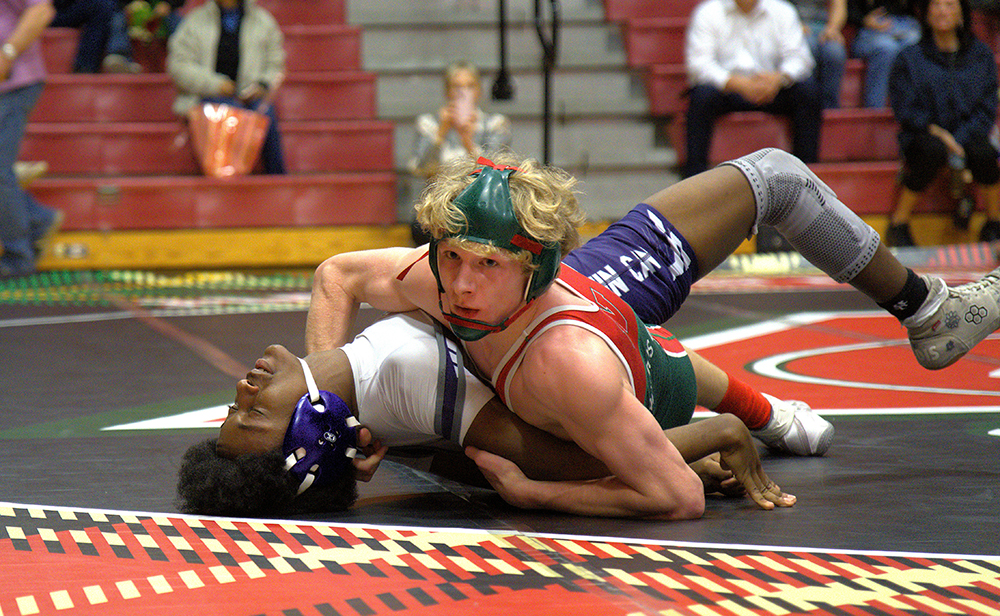 Charles Hempfling going for a pin.