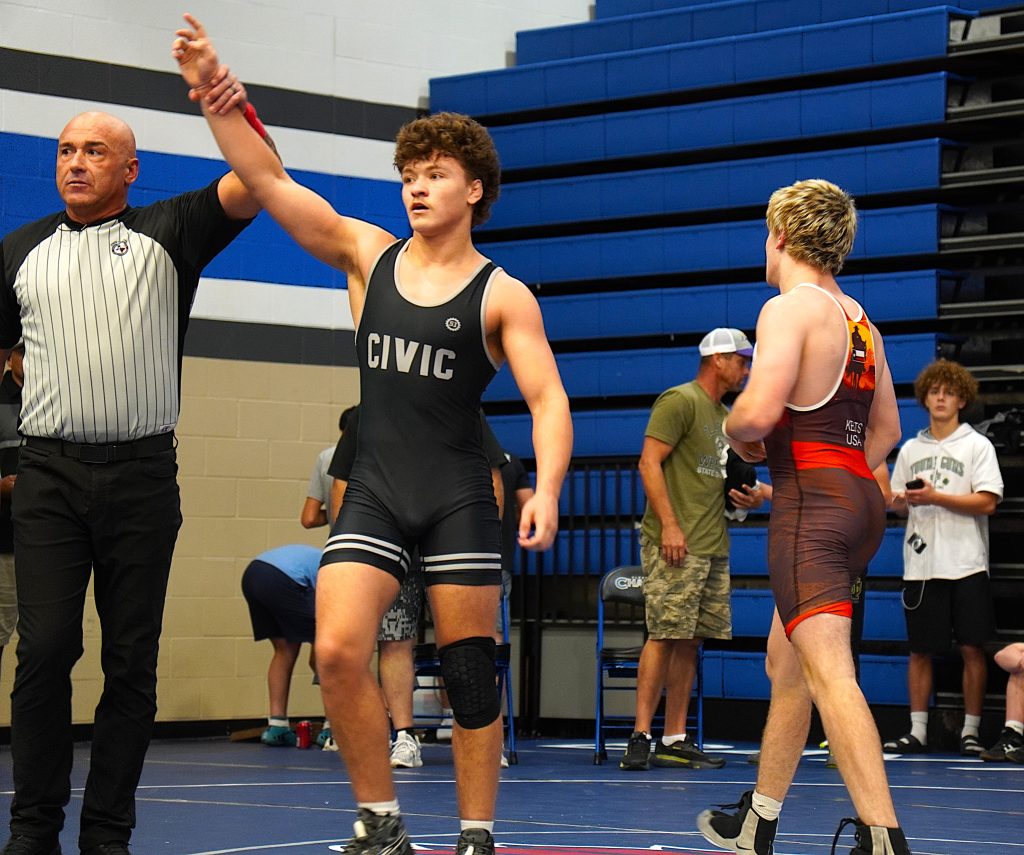 165 lb. Champ- Gregory Harkey of Civic Memorial HS (Illinois)